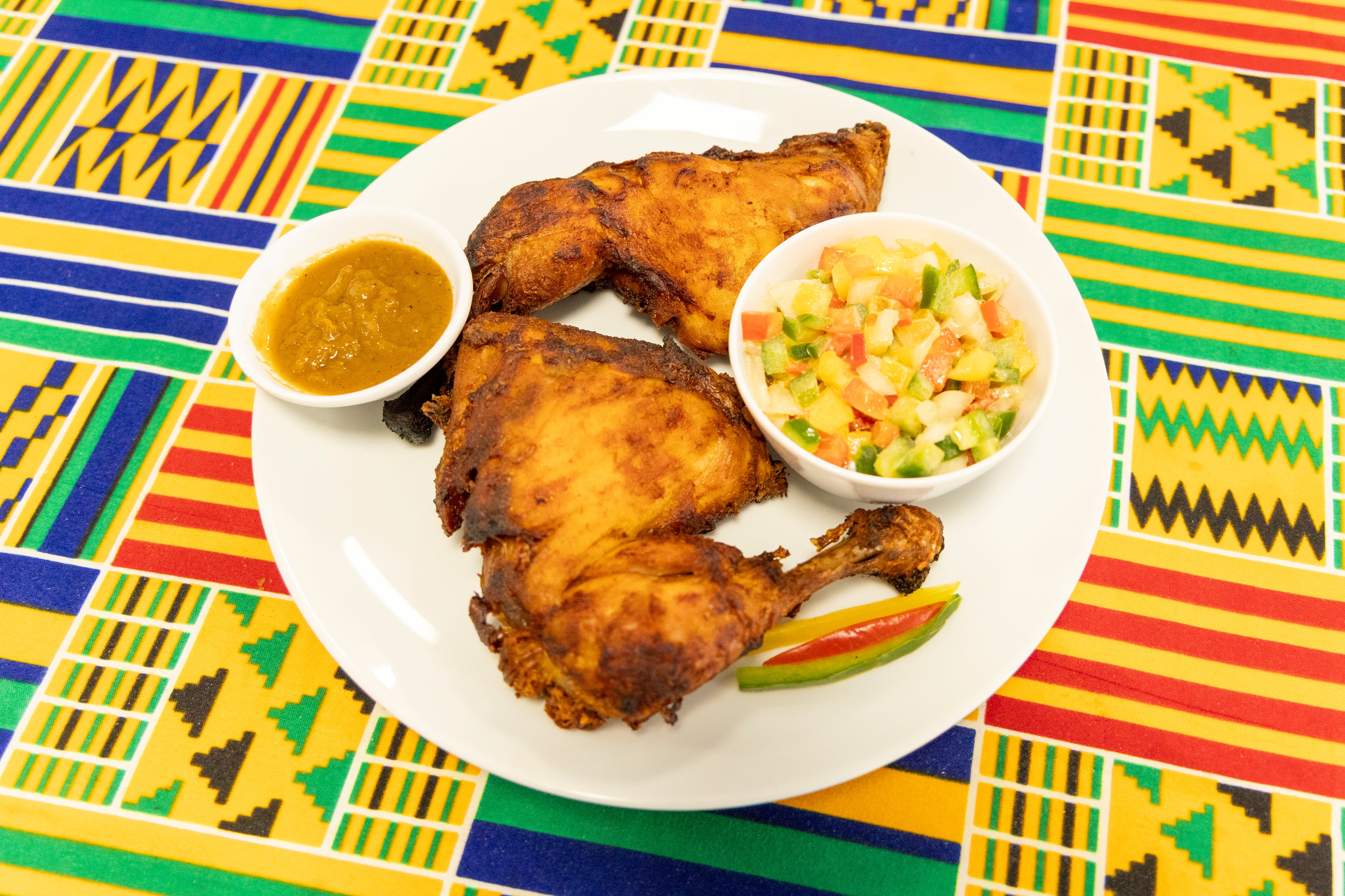 Demi poulet braisé