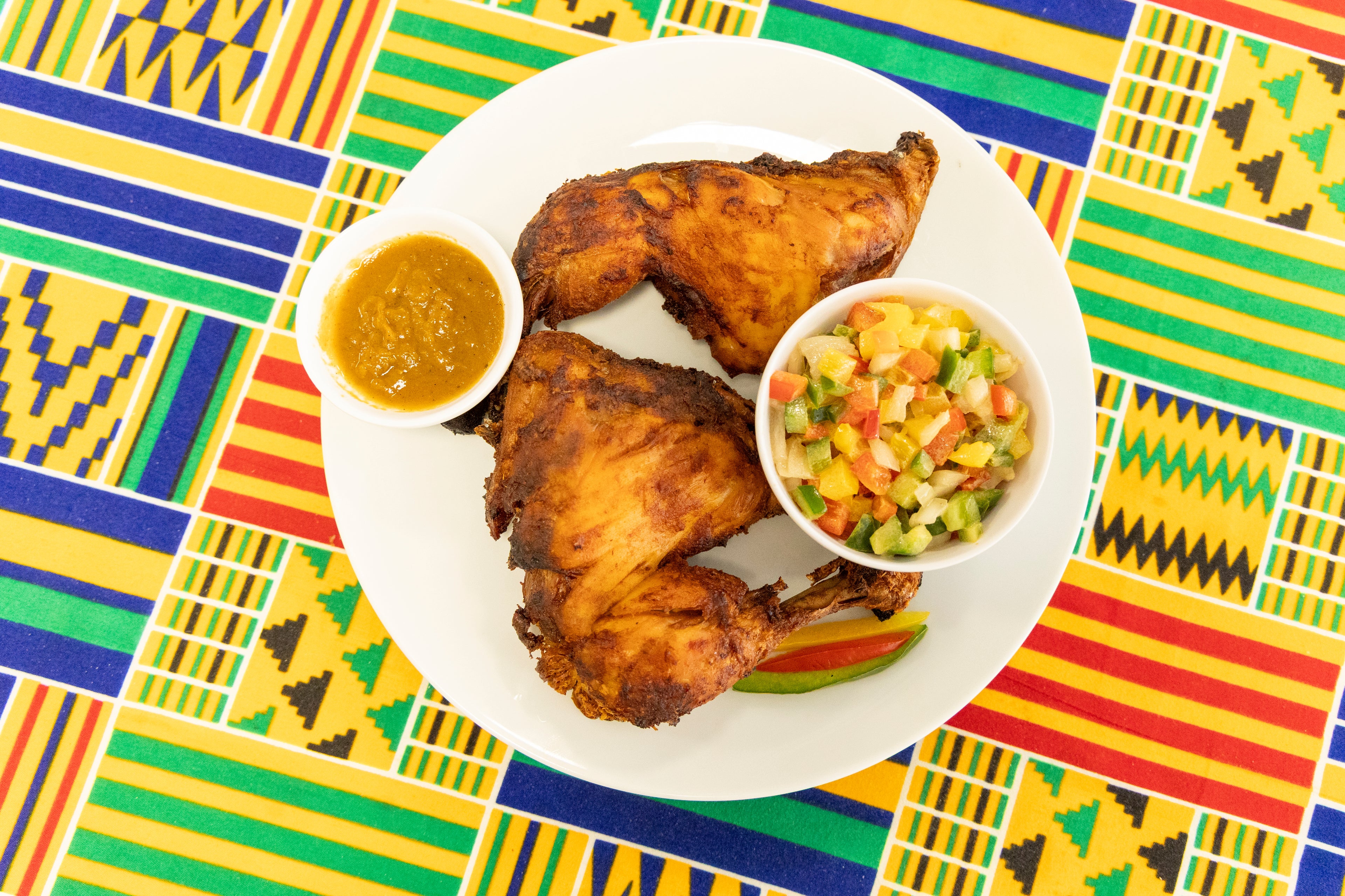 Demi poulet braisé