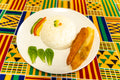 Riz blanc sauce graine